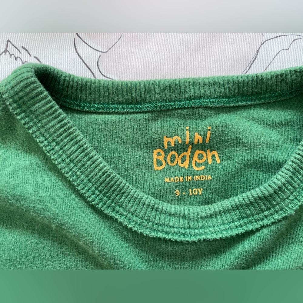 Boys Mini Boden 100% Cotton Motorcycle Long Sleeve T-Shirt - Picture 4 of 5
